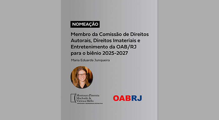 Membro da Comissão de Direitos Autorais, Direitos Imateriais e Entretenimento da OAB/RJ